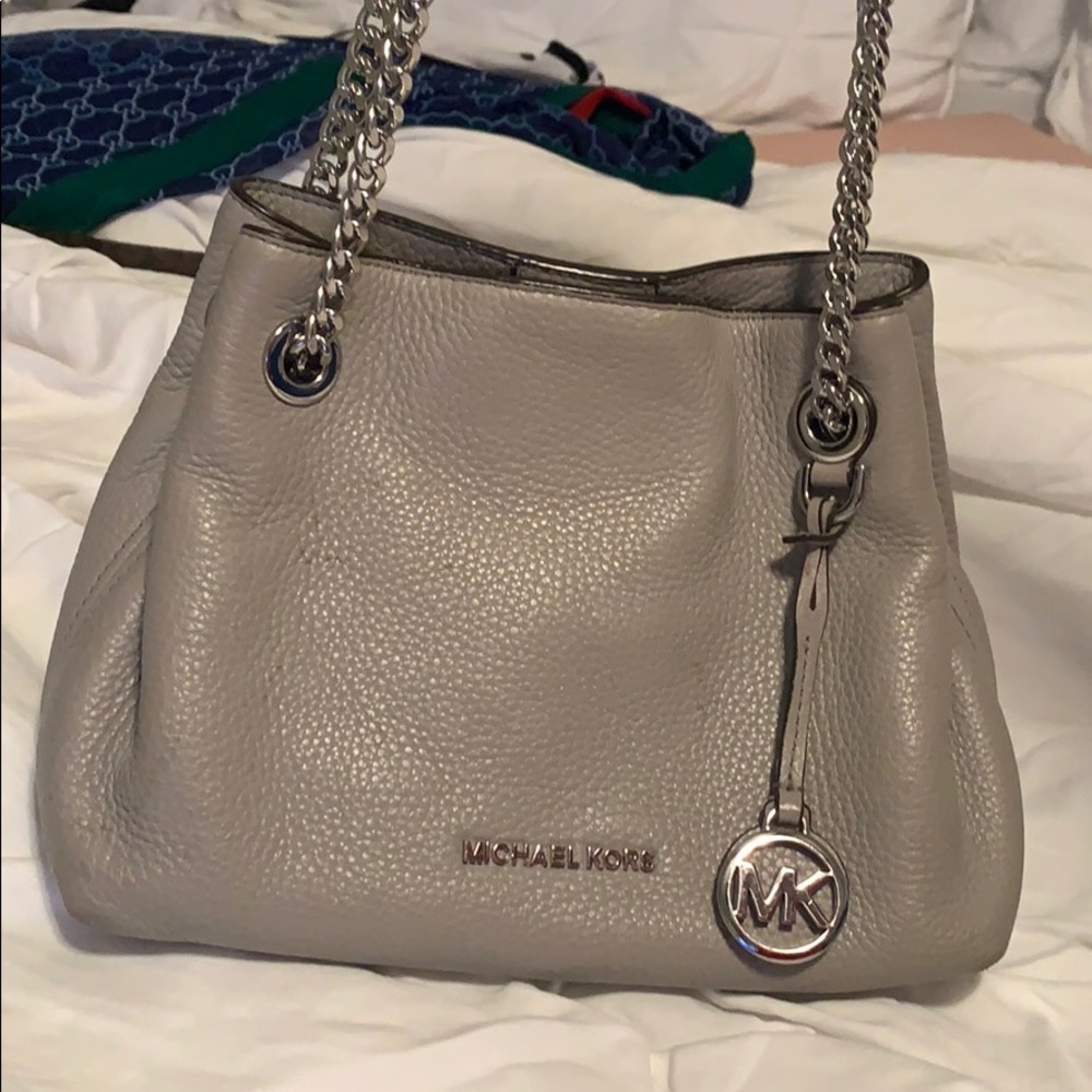 Small grey Michael Kors satchel